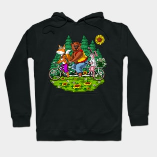 Hippie Forest Animals Hoodie